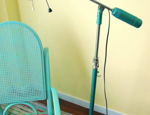 Lacado lámpara clínica de los años 60