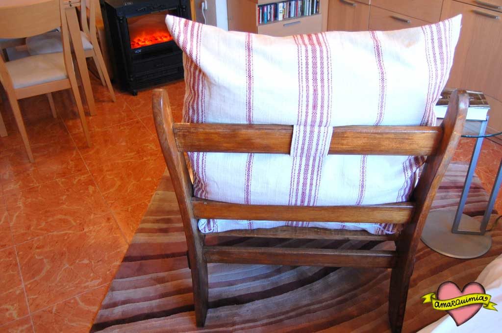 sillón rústico de reciclaje cartagena murcia alicante