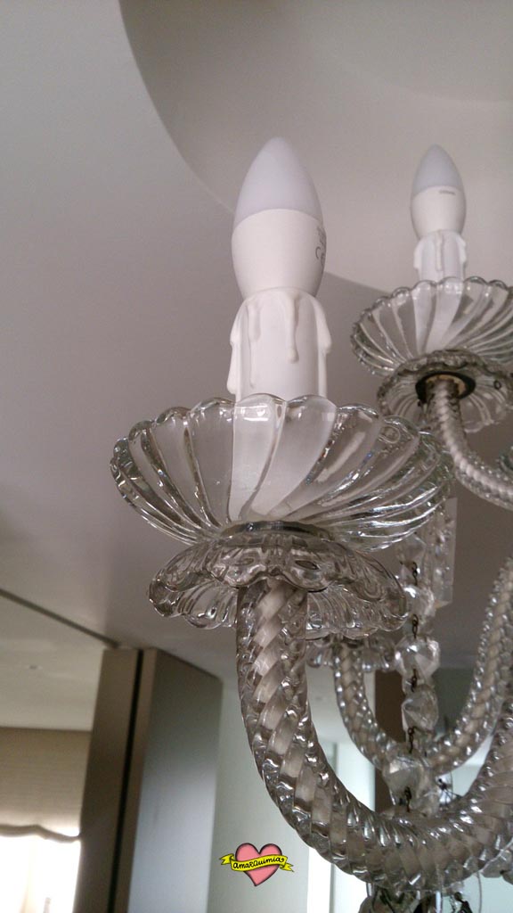detalle lámpara para restaurar