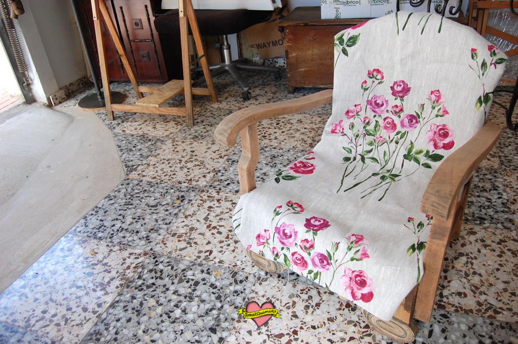 prueba de tela descalzadora antigua